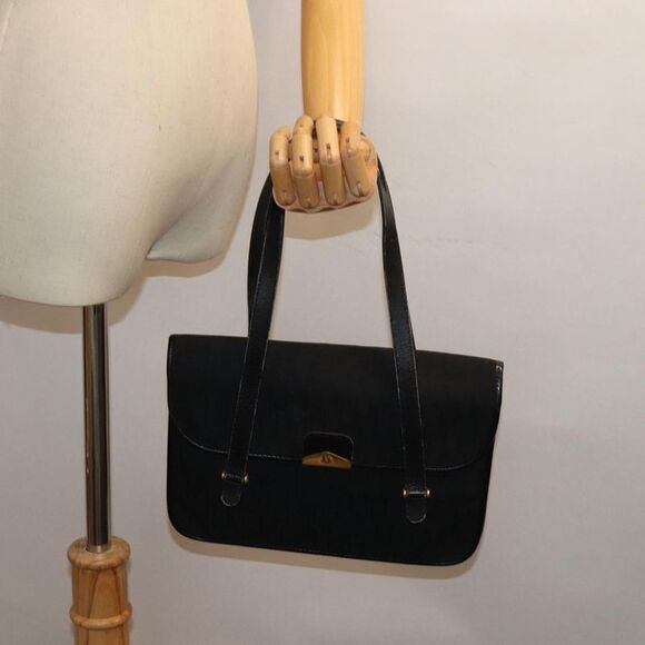 Dior Trotter Black Canvas Shoulder Bag (Pre-Owned) - Picture 7 of 16